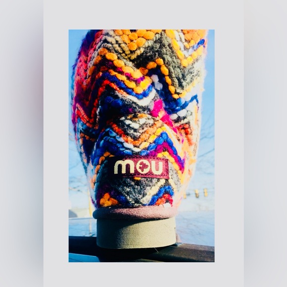 Multi Color Chevy print Eskimo Mou Boots - Picture 5 of 15